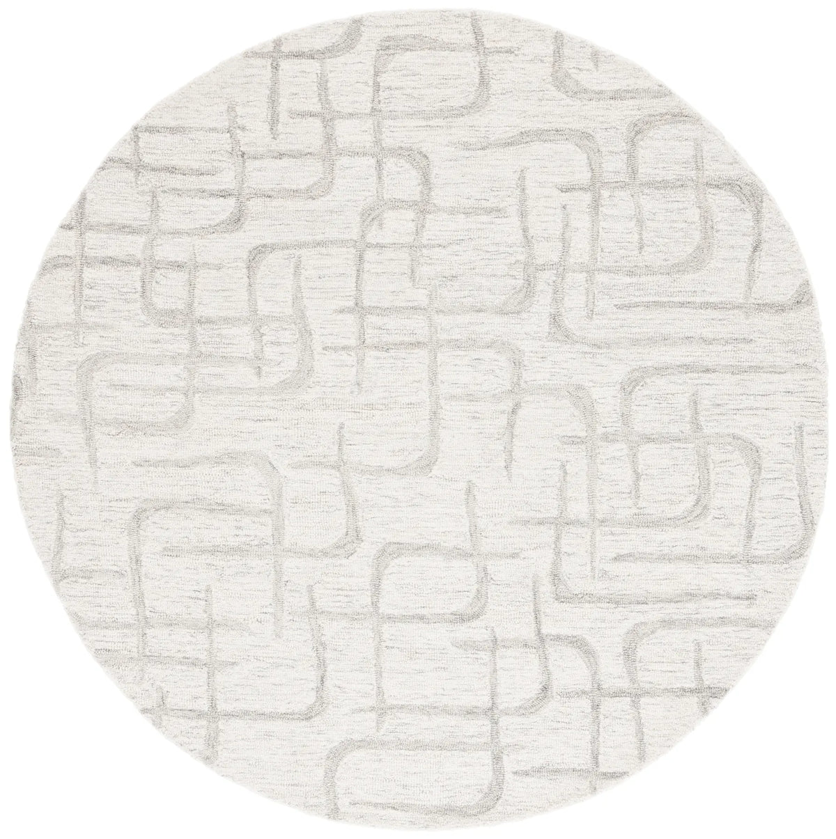 Safavieh Ebony 6'-0" x 6'-0" Rug in Beige / Light Grey