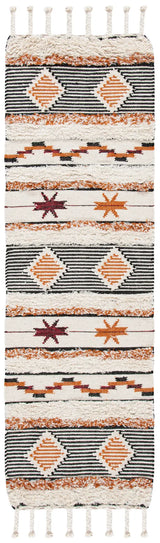 Safavieh Kenya 2'-3" x 6'-0" Rug in Ivory / Black-Orange