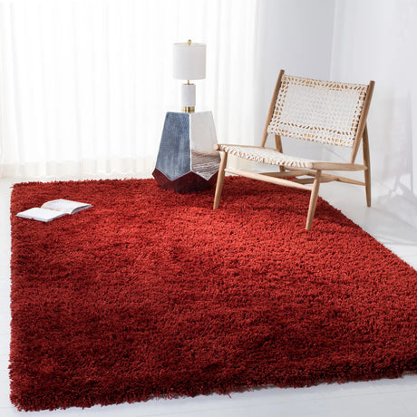 Safavieh Shag 6'-0" x 9'-0" Rug in Rust