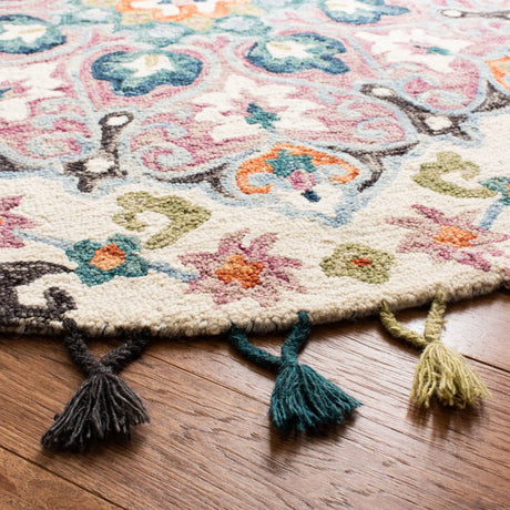 Safavieh Novelty 5'-0" x 5'-0" Rug in Pink / Blue