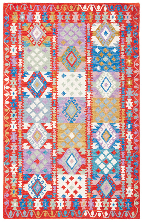 Safavieh Aspen 4'-0" x 6'-0" Rug in Red / Ivory