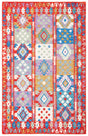 Safavieh Aspen 4'-0" x 6'-0" Rug in Red / Ivory
