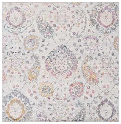 Safavieh Madison 6'-7" x 6'-7" Rug in Grey / Gold