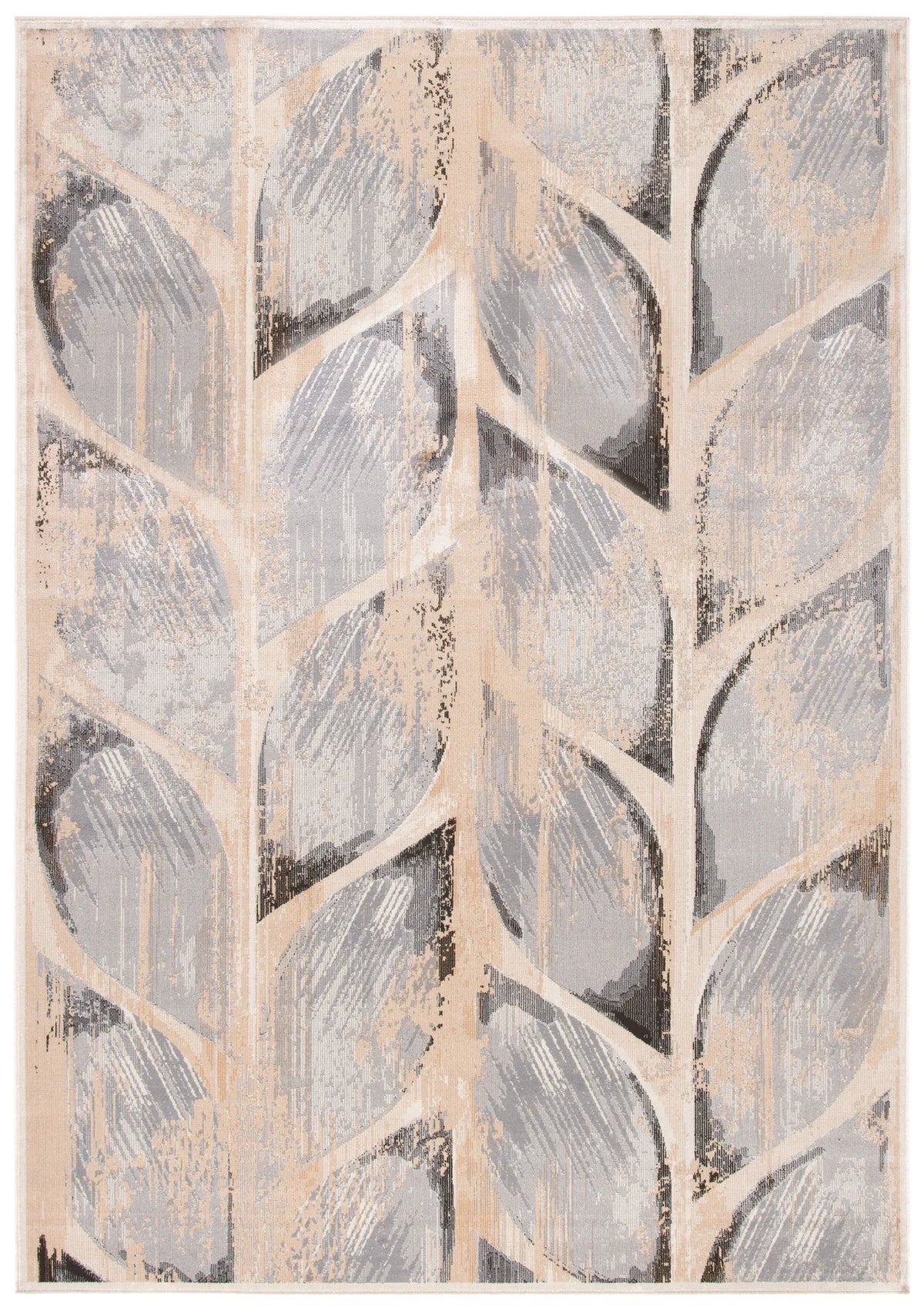 Safavieh Atlas 5'-3" x 7'-7" Rug in Charcoal / Grey