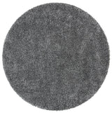 Safavieh Evolution Shag 500 6'-7" x 6'-7" Rug in Dark Grey