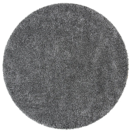 Safavieh Evolution Shag 500 6'-7" x 6'-7" Rug in Dark Grey