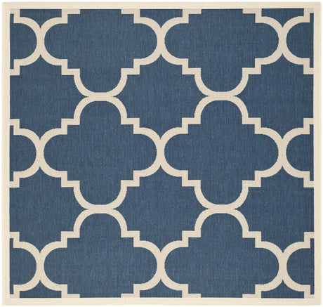 Safavieh Courtyard 6'-7" x 6'-7" Rug in Navy / Beige