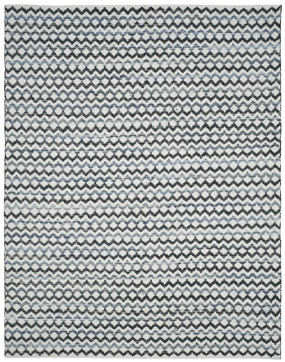 Safavieh Montauk 10'-0" x 14'-0" Rug in Ivory Blue / Black