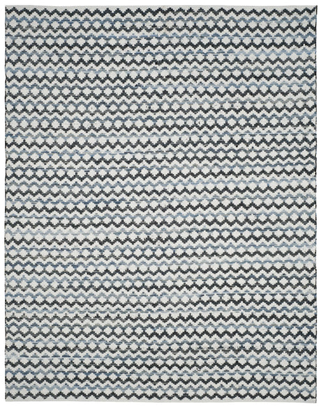 Safavieh Montauk 10'-0" x 14'-0" Rug in Ivory Blue / Black