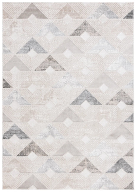 Safavieh Saylor 100 4'-0" x 6'-0" Rug in Grey / Dark Grey