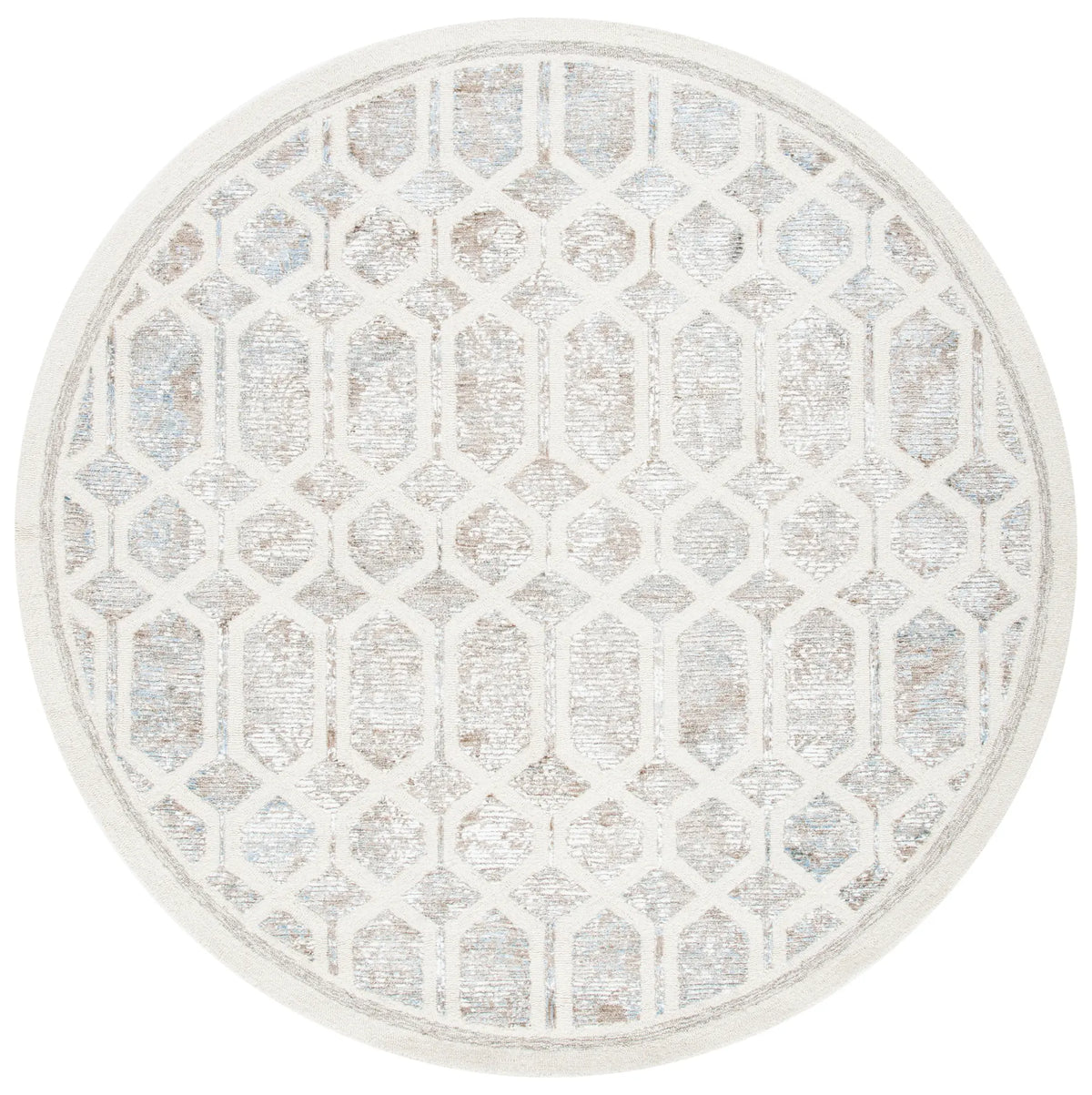 Safavieh Artistry 600 7'-0" x 7'-0" Rug in Ivory / Beige
