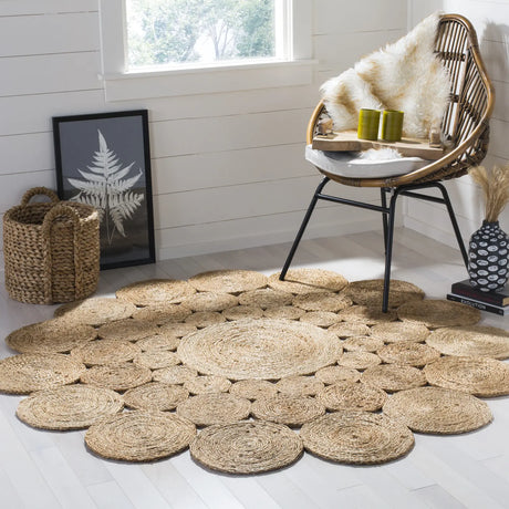 Safavieh Natural Fiber 6'-0" x 6'-0" Rug in Natural