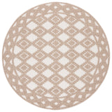 Safavieh Global 6'-7" x 6'-7" Rug in Beige / Brown