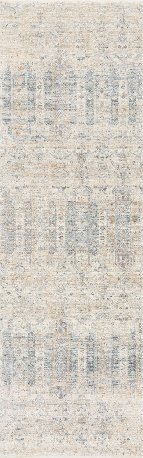 Loloi Pandora Pan-02 Ivory / Mist Rugs - runner flat