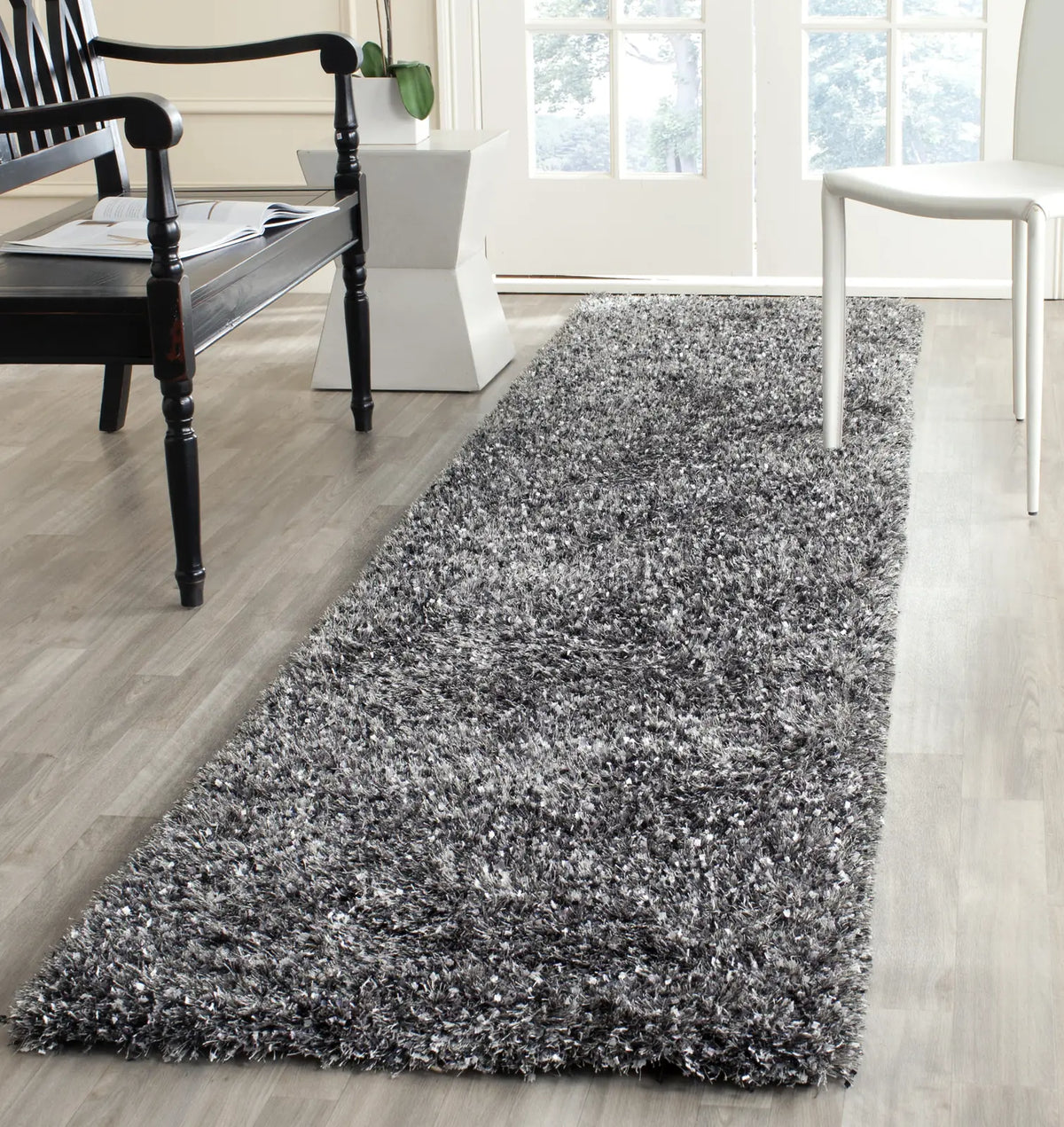Safavieh Sg-Mls-Malibu Shag 2'-3" x 11'-0" Rug in Charcoal