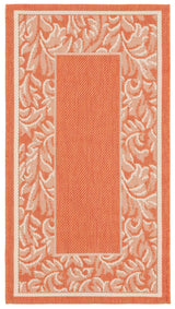 Safavieh Courtyard 2'-0" x 3'-7" Rug in Terracotta / Natural