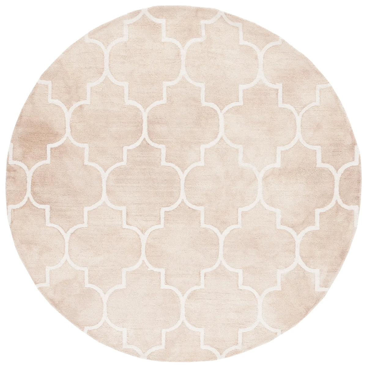 Safavieh Dip Dye 5'-0" x 5'-0" Rug in Beige / Ivory