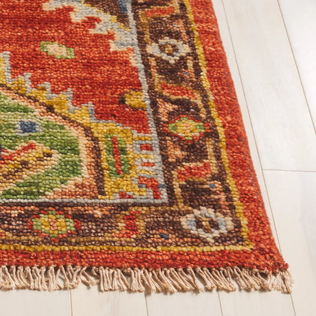Safavieh Samarkand 6'-0" x 9'-0" Rug in Rust / Brown