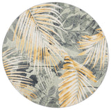 Safavieh Barbados 500 6'-6" x 6'-6" Rug in Green / Black Gold