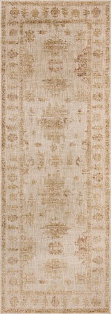 Loloi Willa WIA-07 Bone / Clay Power Loomed Rug - runner flat