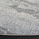 Safavieh Blair Washable 6'-7" x 6'-7" Rug in Blue / Grey