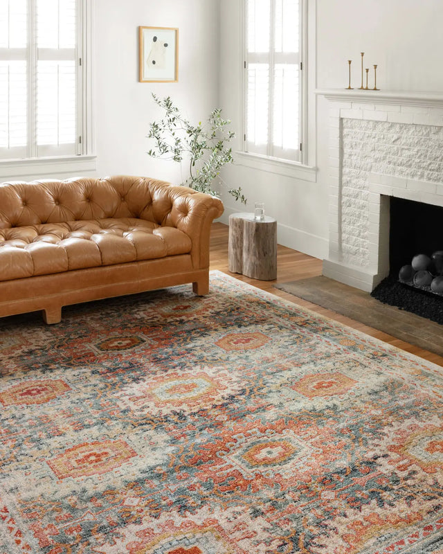 Loloi Jocelyn Joc-03 Mist/Multi Rugs - room scene 2