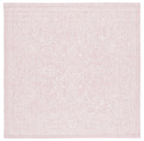Safavieh Courtyard 6'-7" x 6'-7" Rug in Soft Pink / Ivory