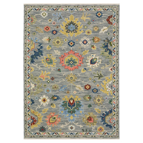 Oriental Weavers Sphinx LUCCA 2888G Grey Floral Rugs - main flat