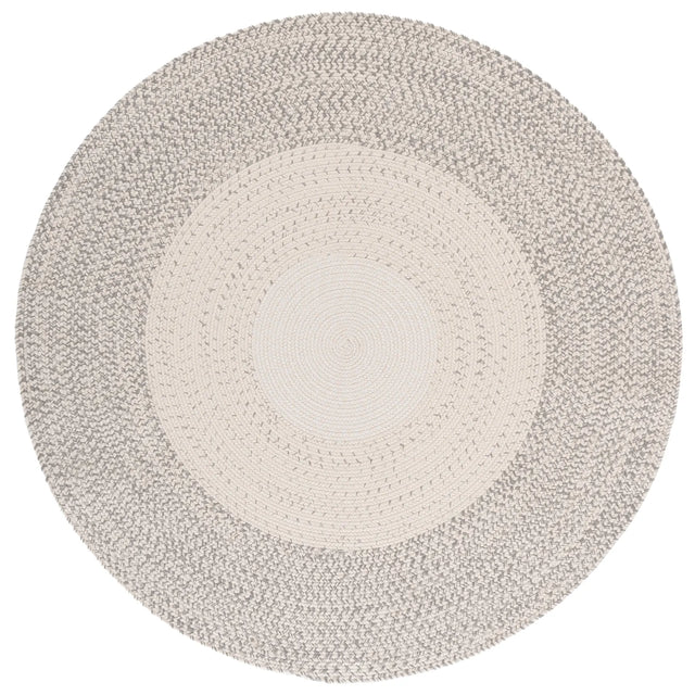 Safavieh Braided 5'-0" x 5'-0" Rug in Ivory / Grey