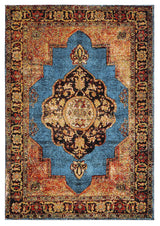 Safavieh Vintage Hamadan 4'-0" x 6'-0" Rug in Gold / Light Blue