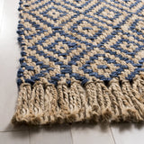 Safavieh Natural Fiber 4'-0" x 6'-0" Rug in Tropical Blue / Natural