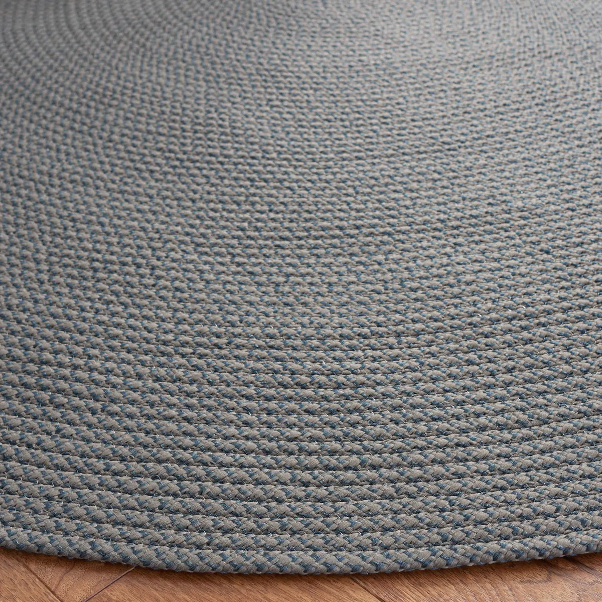 Safavieh Braided 5'-0" x 5'-0" Rug in Grey / Blue