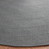 Safavieh Braided 5'-0" x 5'-0" Rug in Grey / Blue
