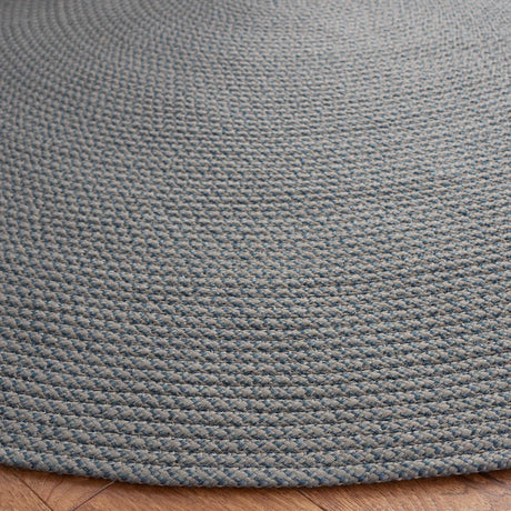 Safavieh Braided 5'-0" x 5'-0" Rug in Grey / Blue