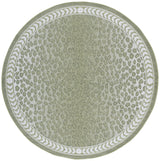 Safavieh Courtyard 6'-7" x 6'-7" Rug in Light Green / Ivory