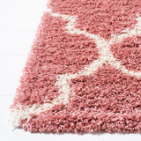 Safavieh Venus Shag 500 4'-0" x 6'-0" Rug in Pink / Ivory