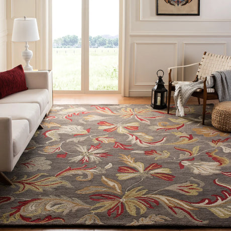Safavieh Jardin 8'-0" x 10'-0" Rug in Dark Grey / Multi