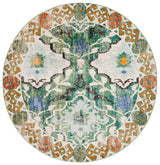 Safavieh Madison 6'-7" x 6'-7" Rug in Green / Ivory