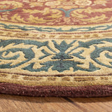 Safavieh Empire 6'-0" x 6'-0" Rug in Burgundy / Gold