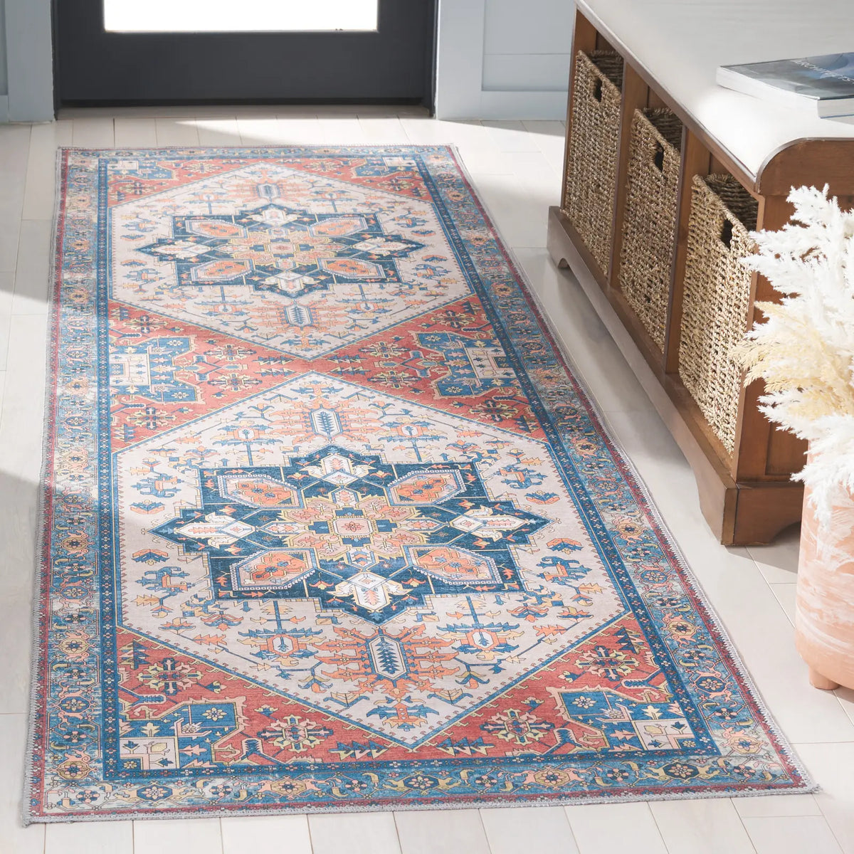 Safavieh Arizona 2'-6" x 8'-0" Rug in Rust / Beige