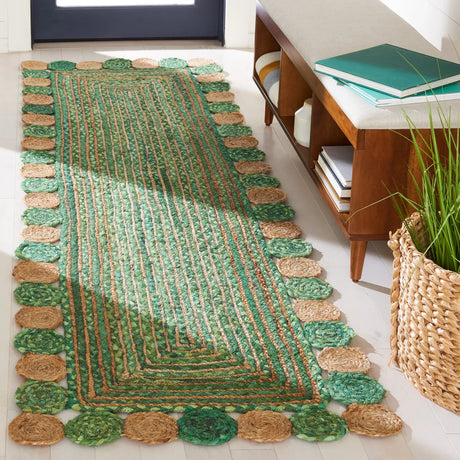 Safavieh Cape Cod 2'-3" x 8'-0" Rug in Green / Natural