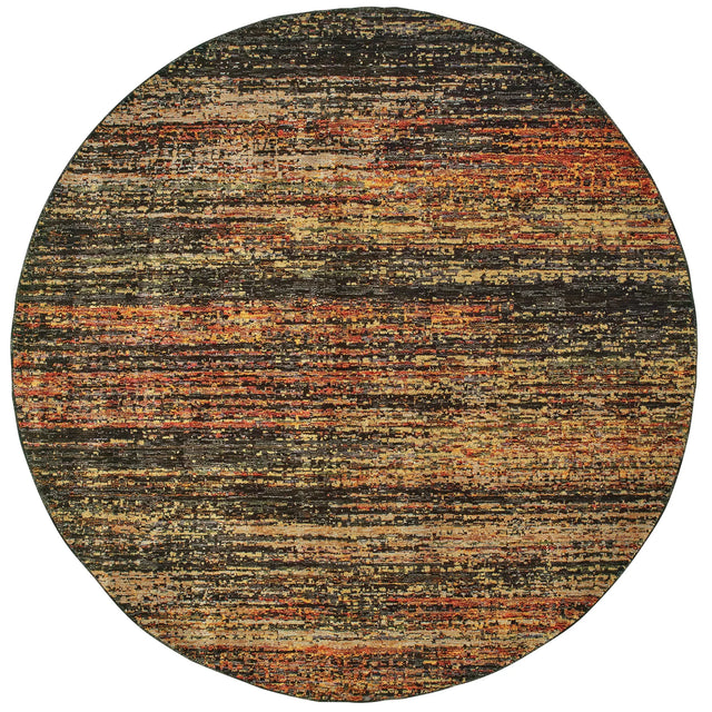 Oriental Weavers Sphinx Atlas 8037C Gold/Charcoal Rugs - main flat