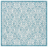 Safavieh Courtyard 6'-7" x 6'-7" Rug in Grey / Blue