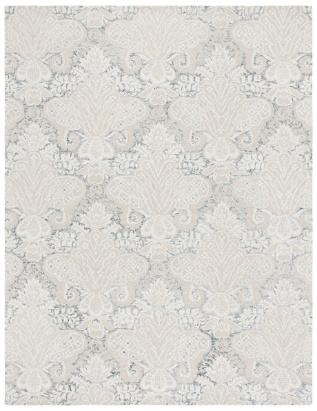 Safavieh Micro-Loop 10'-0" x 14'-0" Rug in Charcoal / Ivory