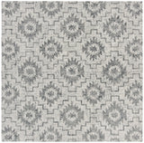 Safavieh Abstract 6'-0" x 6'-0" Rug in Ivory / Dark Grey