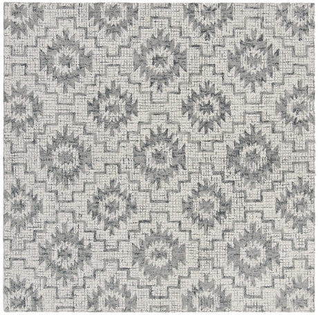 Safavieh Abstract 6'-0" x 6'-0" Rug in Ivory / Dark Grey