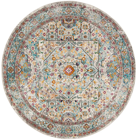 Safavieh Aria 6'-5" x 6'-5" Rug in Cream / Blue