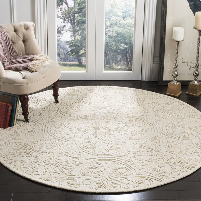 Safavieh Trace 5'-0" x 5'-0" Rug in Ivory