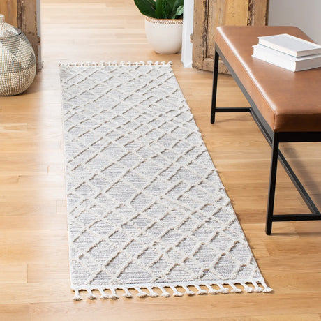 Safavieh Marrakesh 2'-2" x 10'-0" Rug in Ivory / Grey