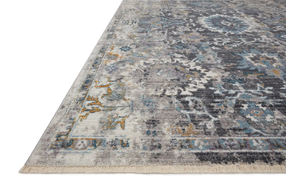 Loloi Samra Sam-02 Grey/Multi Rugs - rug corner